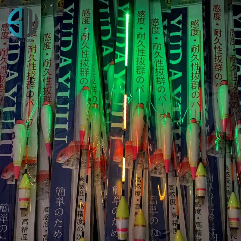 螢光頭白鮪魚 葫蘆型電子浮標 彈簧標腳 1.0–4.0錢（第 7 張）