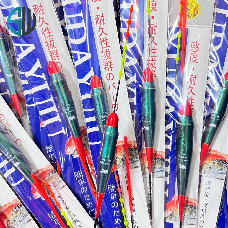 WEITUO威拓綠鱷魚雙尾葫蘆型日間浮標（第 4 張）