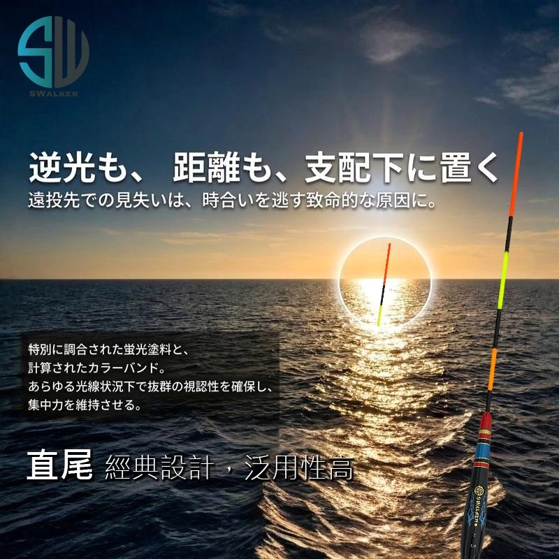 直感型直尾 鋼腳自重磯釣長標 1.0–4.0錢（第 4 張）