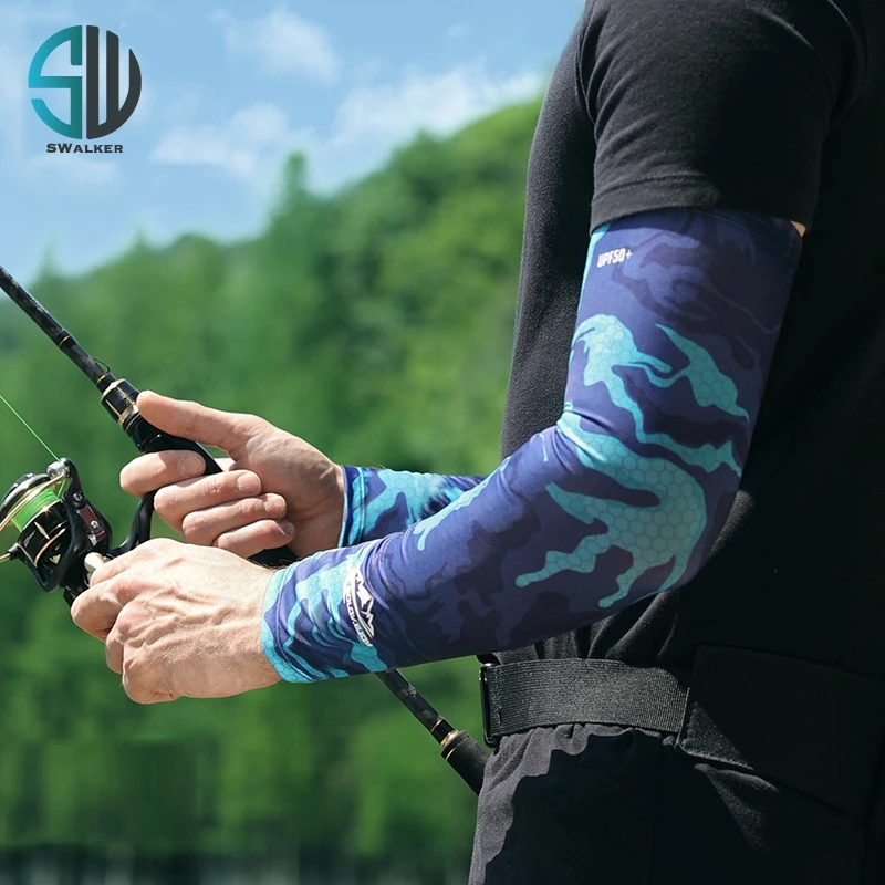 釣魚速乾冰絲防曬袖套 L／XL 四款花色（第 3 張）