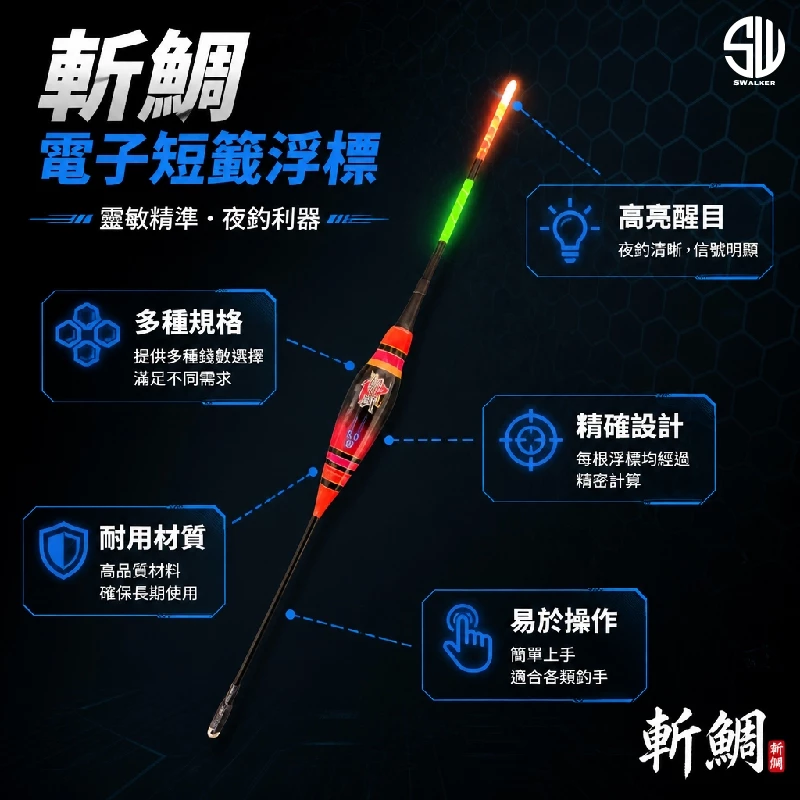 斬鯛 流線型磯釣電子短籤 1.0–3.0錢（第 5 張）