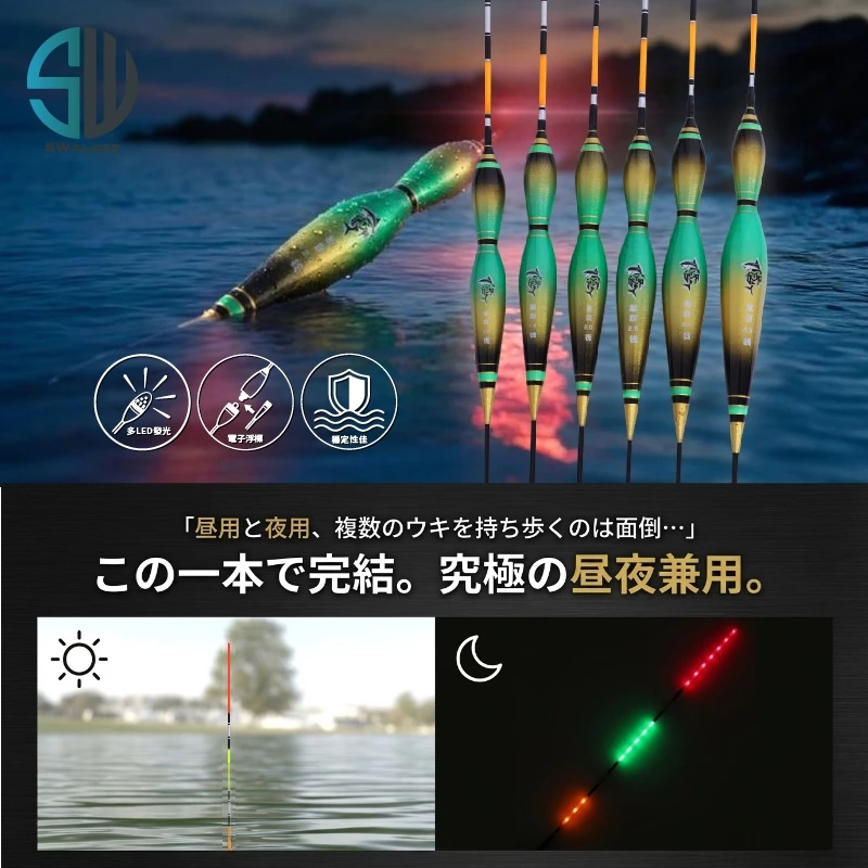 海神之光 葫蘆型敏銳 多LED電子浮標 1.0–4.0錢（第 3 張）