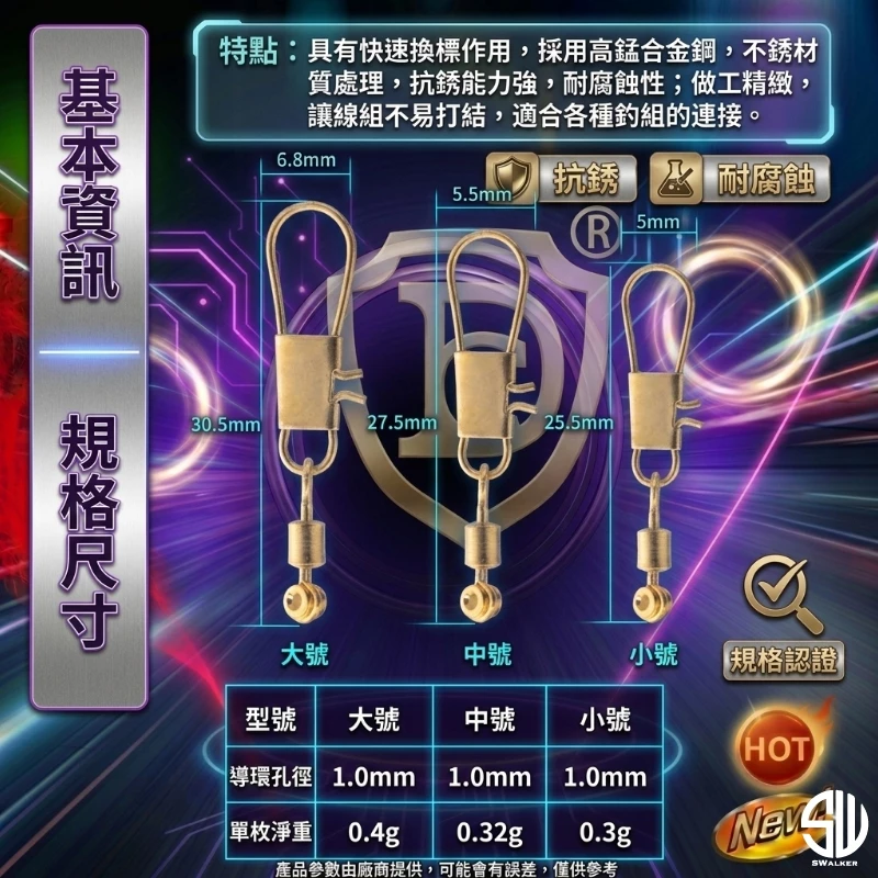 銅色浮標連接器(5入組)（第 4 張）